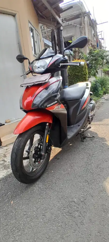 Honda Spacy Fi 2014 Merah Hitam Lengkap