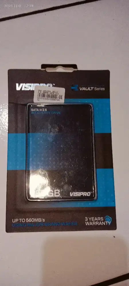 SSD visipro 256gb udh ke instal windows 11pro key ORI