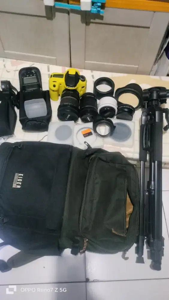 Canon 70D wiifi gen2 sepaket siap pakai