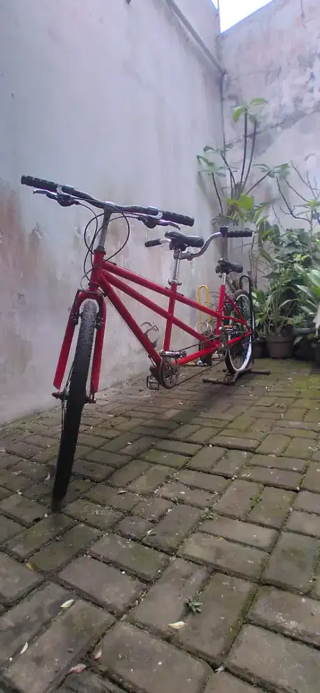 Sepeda tandem merk polygon frame alloy
