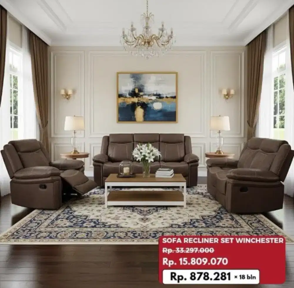 Promo hari terakhir sofa set Winchester