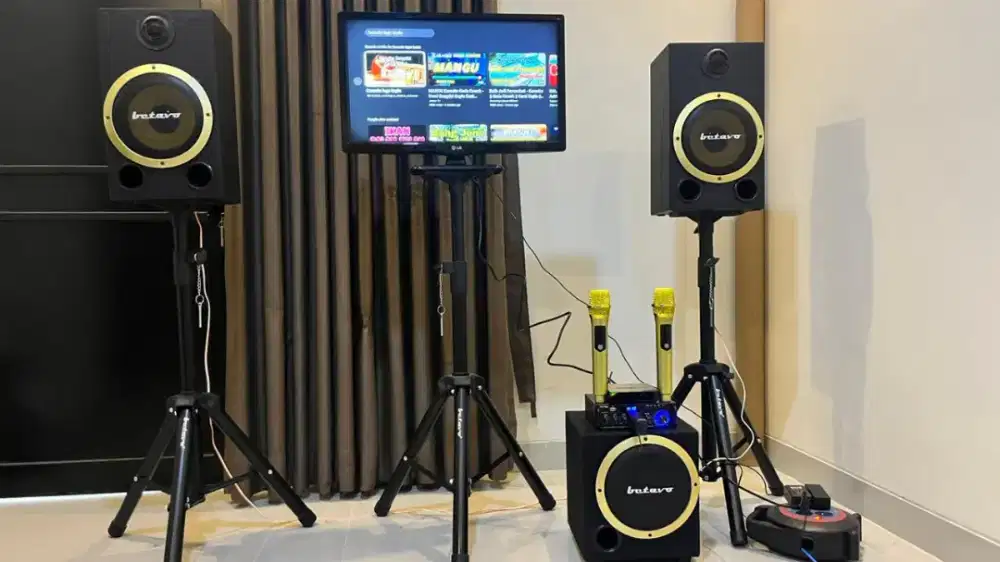 PAKET 1 SET KARAOKE KUMPLIT SAMA TV ANDROID,  TINGGAL NYANYI...