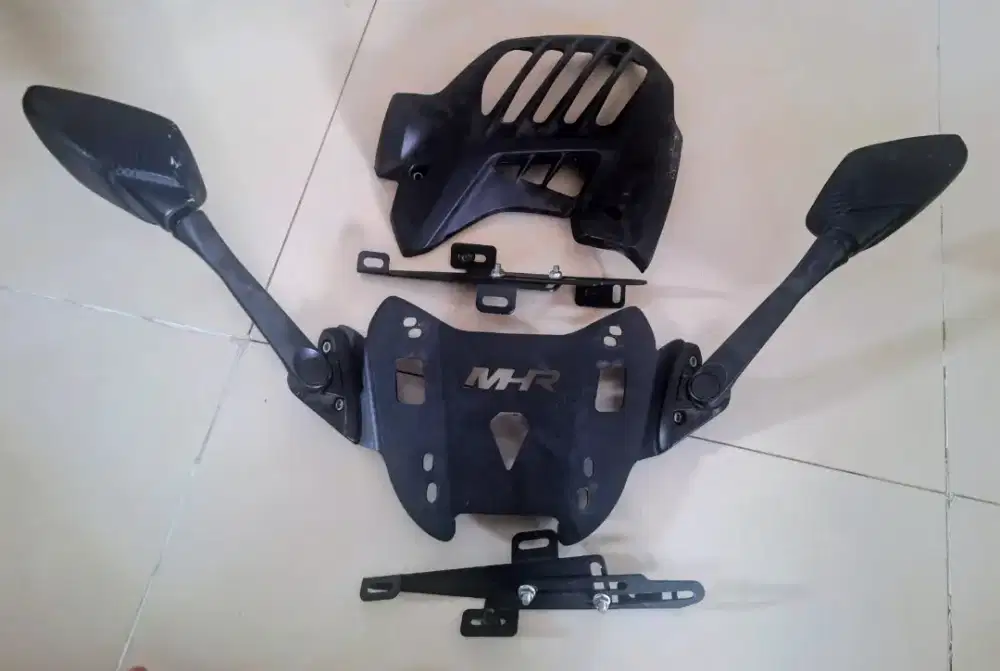 Braket dudukan servo+spion R25 bonus tameng radiator NMAX