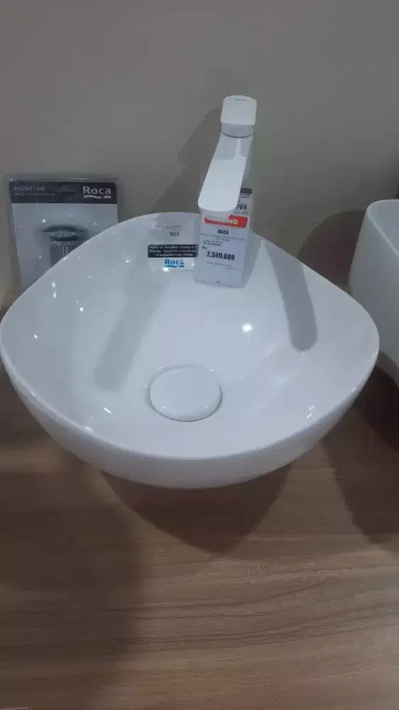 ROCA CALA HIGH NECK BASIN MIXER MATT WHITE