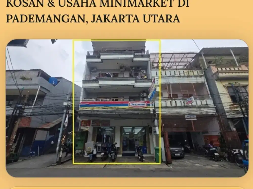 RUKO 4 LANTAI, PADEMANGAN, JAKARTA UTARA