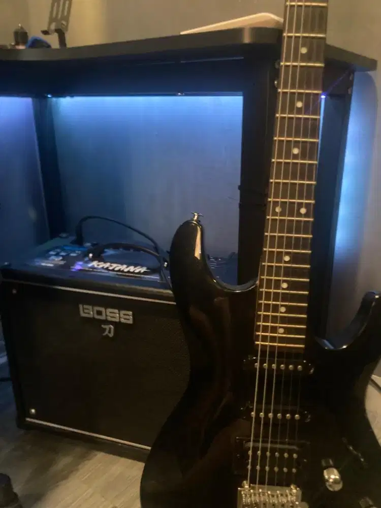 Gitar Listrik Ibanez GSA60 BKN + Ampli Boss KTN-50 Gen 3