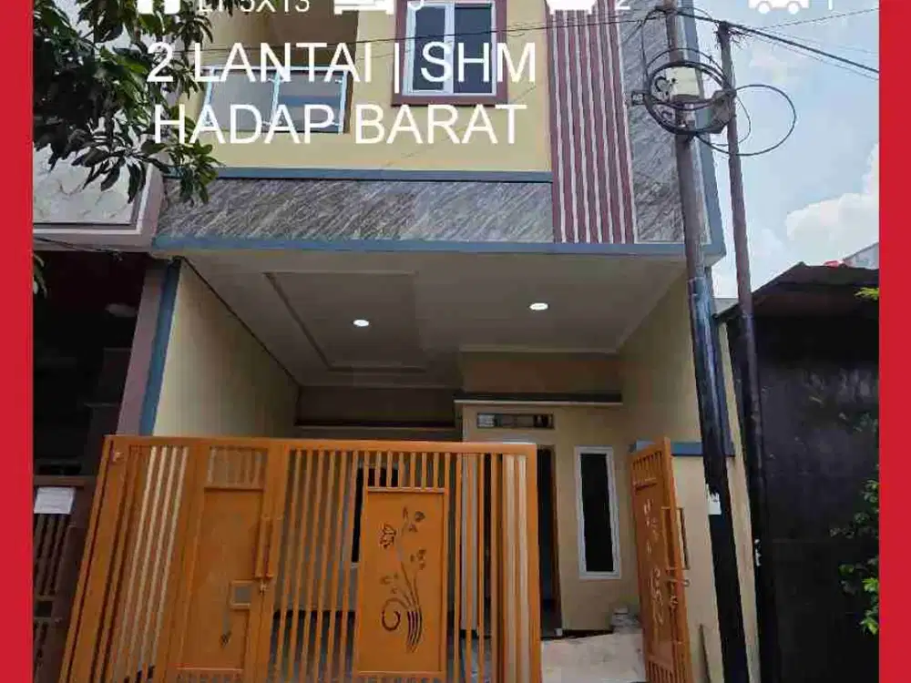 Wilson Rumah baru 2 lantai uk 5x13 di poris indah