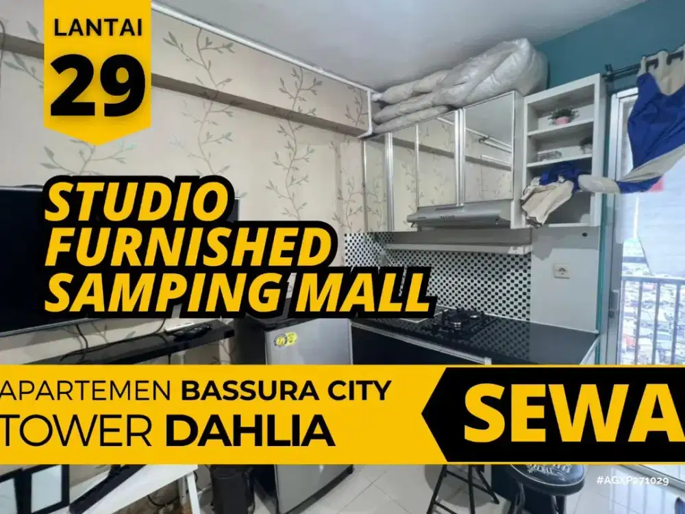 Sewa STUDIO Termurah Lantai 29 Tower D Samping Mall Apartemen Bassura City