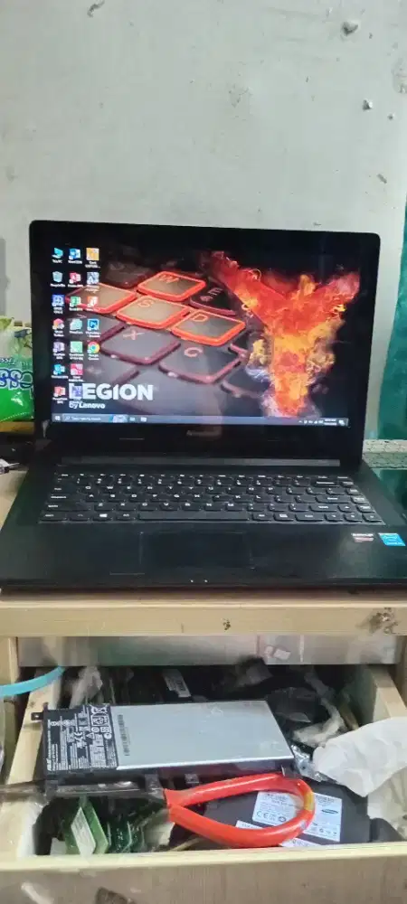 Lenovo gaming n design slim mulus garansi i3 ram 8gb ssd 128gb hdd 500