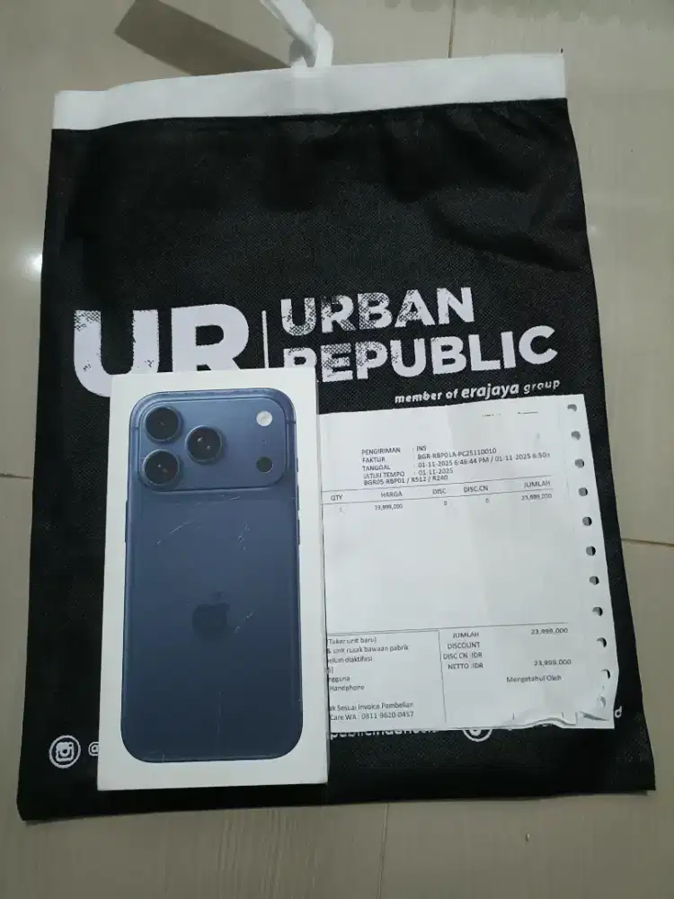 Iphone 17 pro 256 deep blue garansi resmi