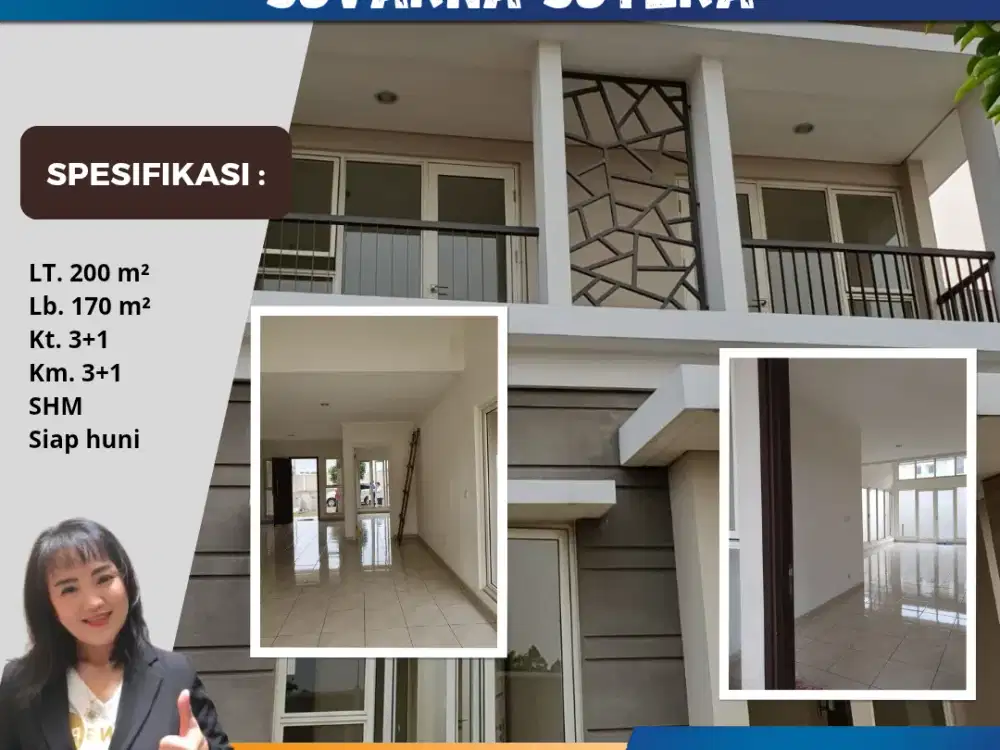 Disewakan Cluster Alam Lt. 200 Suvarna Cikupa Tangerang