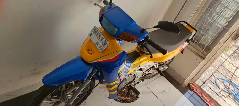 2Tak Suzuki Satria Lumba 120R Kuning Biru