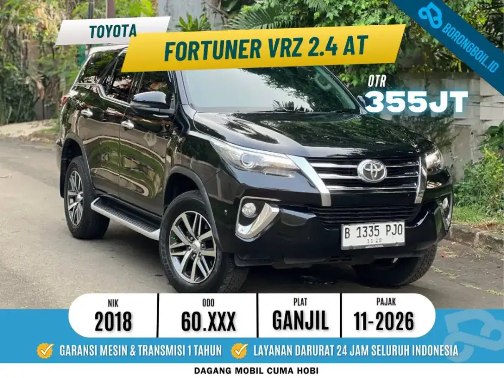 Toyota Fortuner VRZ 2.4 AT 2018 Hitam