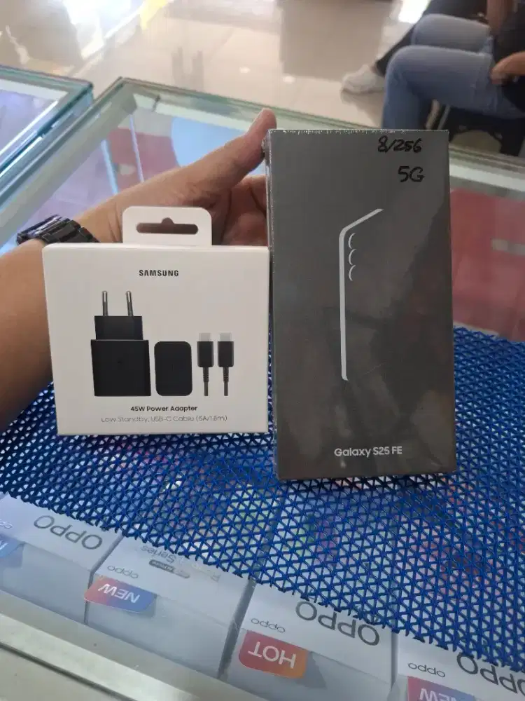 NEW SAMSUNG S25 FE 5G 8/256GB FREE ADAPTER 45WATT ORI GARANSI RESMI
