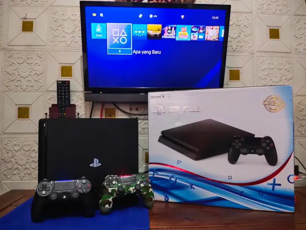 PS 4 Slim Hen 9 Seri 22 HDD 500gb Fullset
