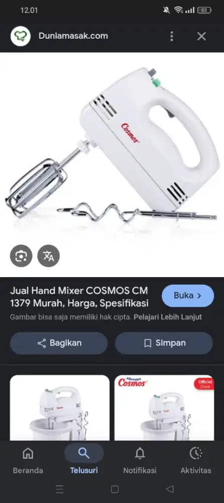 dijual mixer 150 ribu