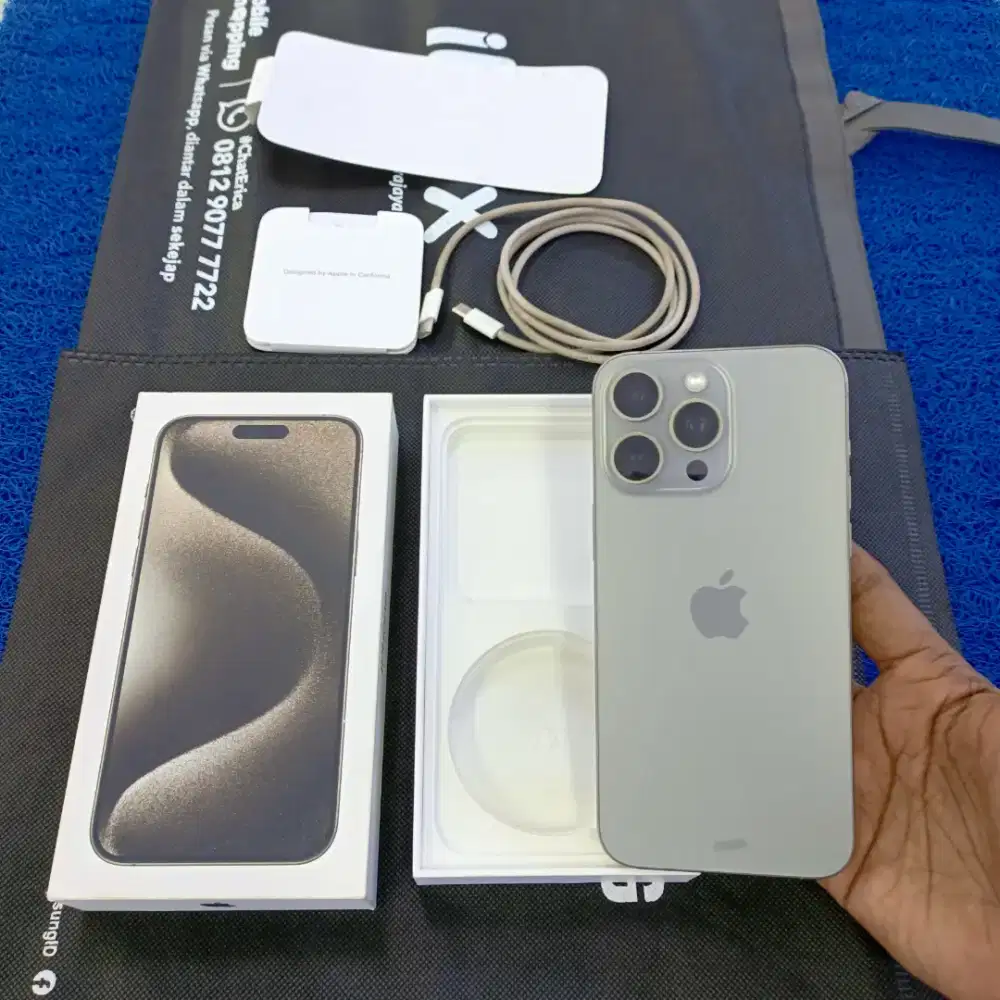 Iphone 15 Pro Max 512gb 99% perfeck like new Ex grs resmi iBox