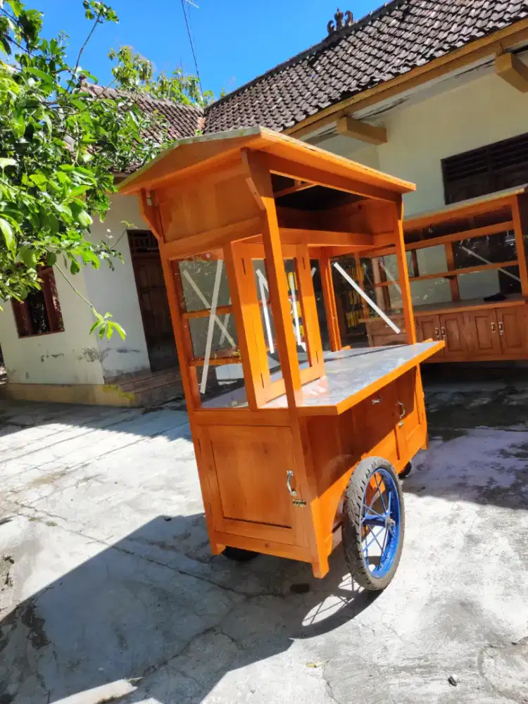 Gerobak Angkringan Bakso Mie Ayam PeceL Bubur Sate Martabak Ronde dlL