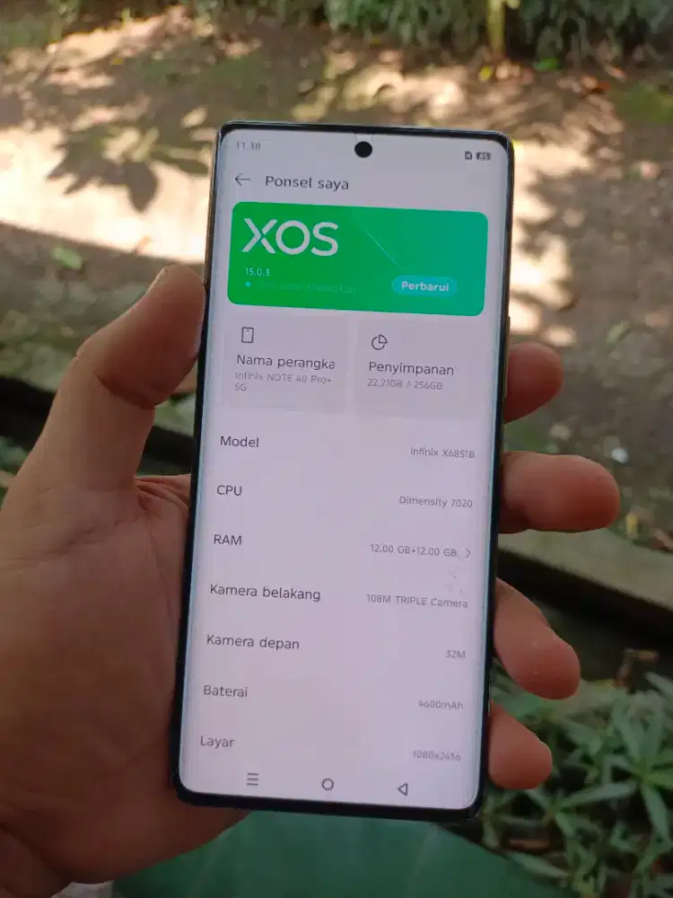 Infinix note 40 Pro Plus 12+12/256gb mulus perfect hp Dus NET no NEGO