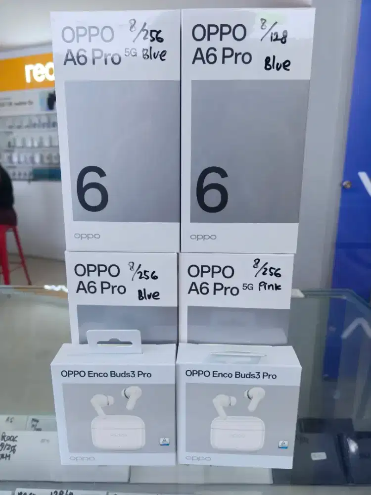 New OPPO A6 Pro 5G 8+8GB/256GB Free TWS O-Like
