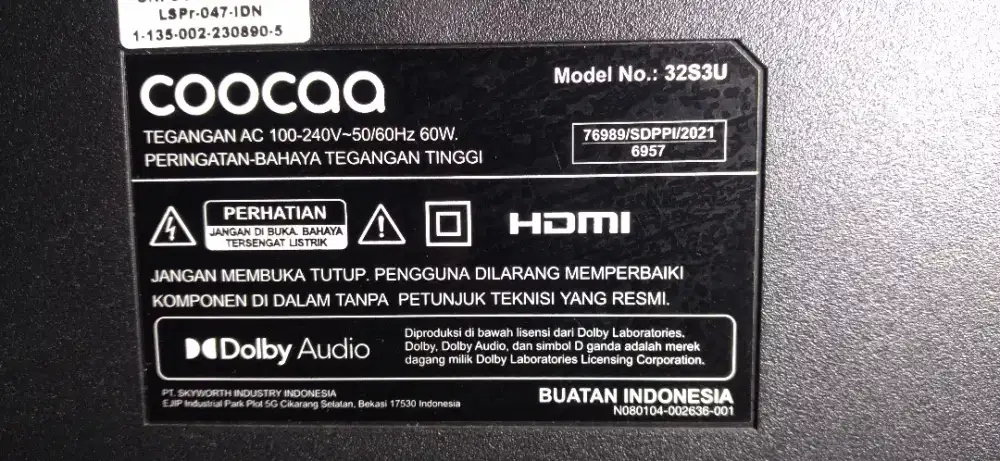 Smart tv coocaa 32S3U