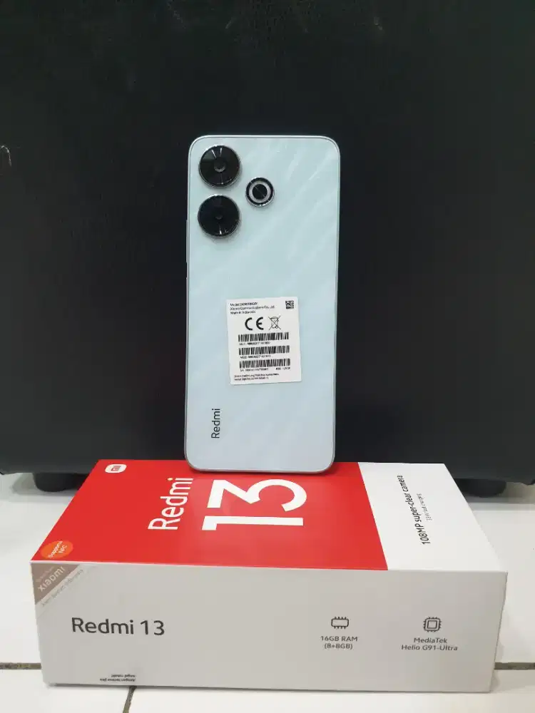 Redmi 13 8/128 mulus lengkap full original mulus seperti baru