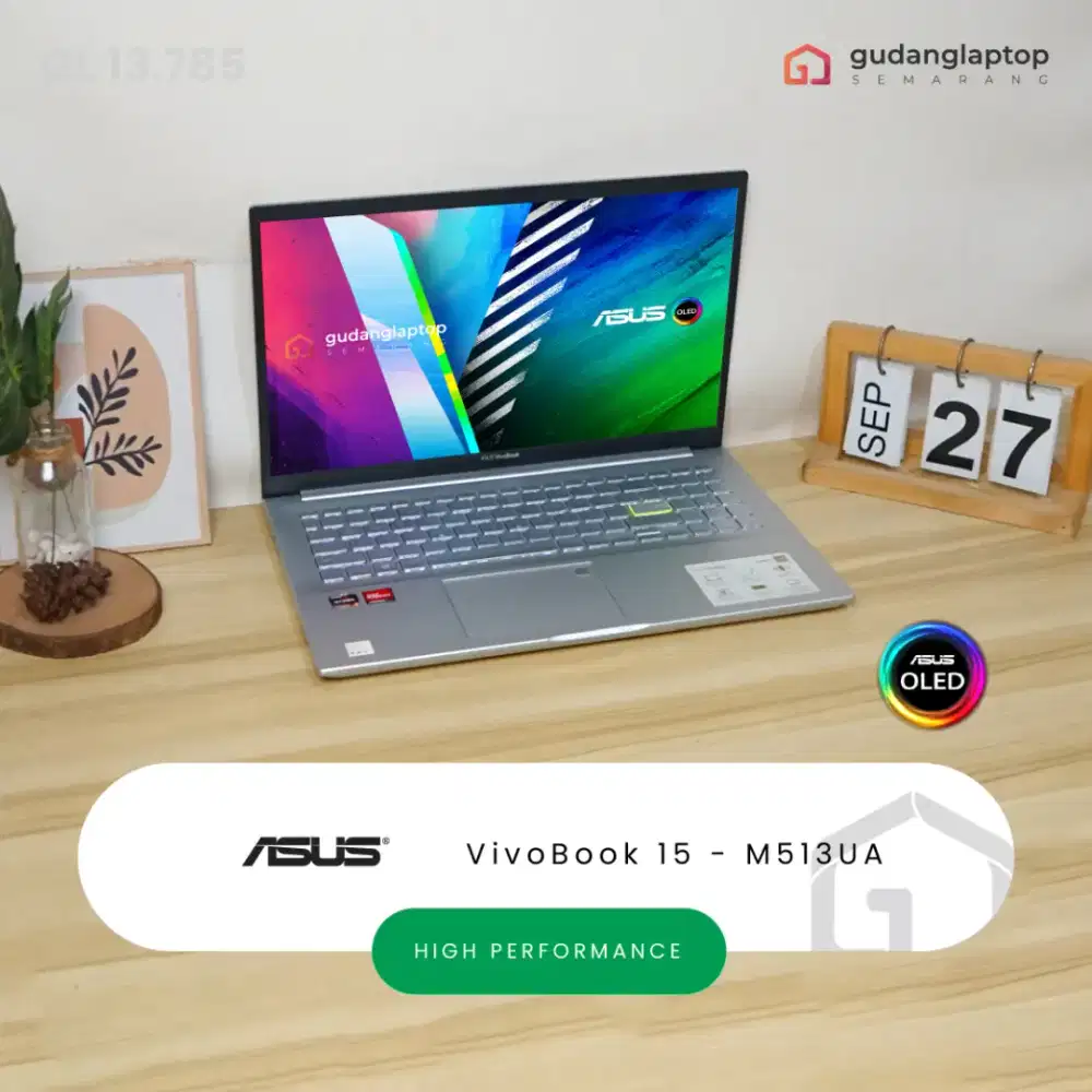 ASUS VivoBook 15 - M513UA OLED 
AMD Ryzen 5 - 5500U 8GB/512GB