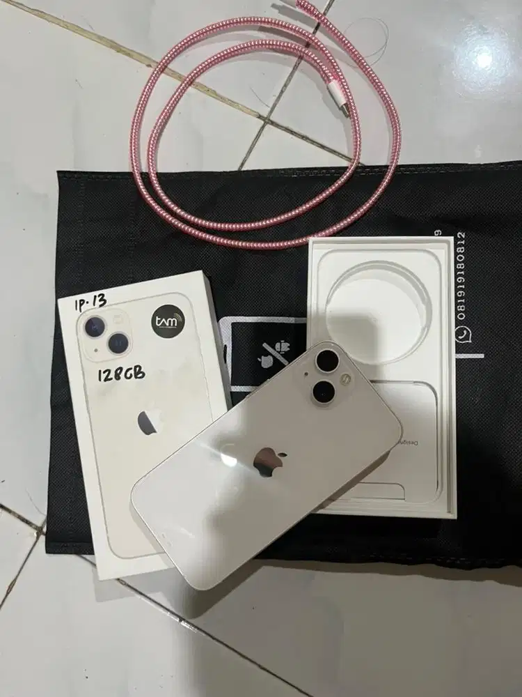 Iphone 13 128gb ibox putih bh 100 on garansi
