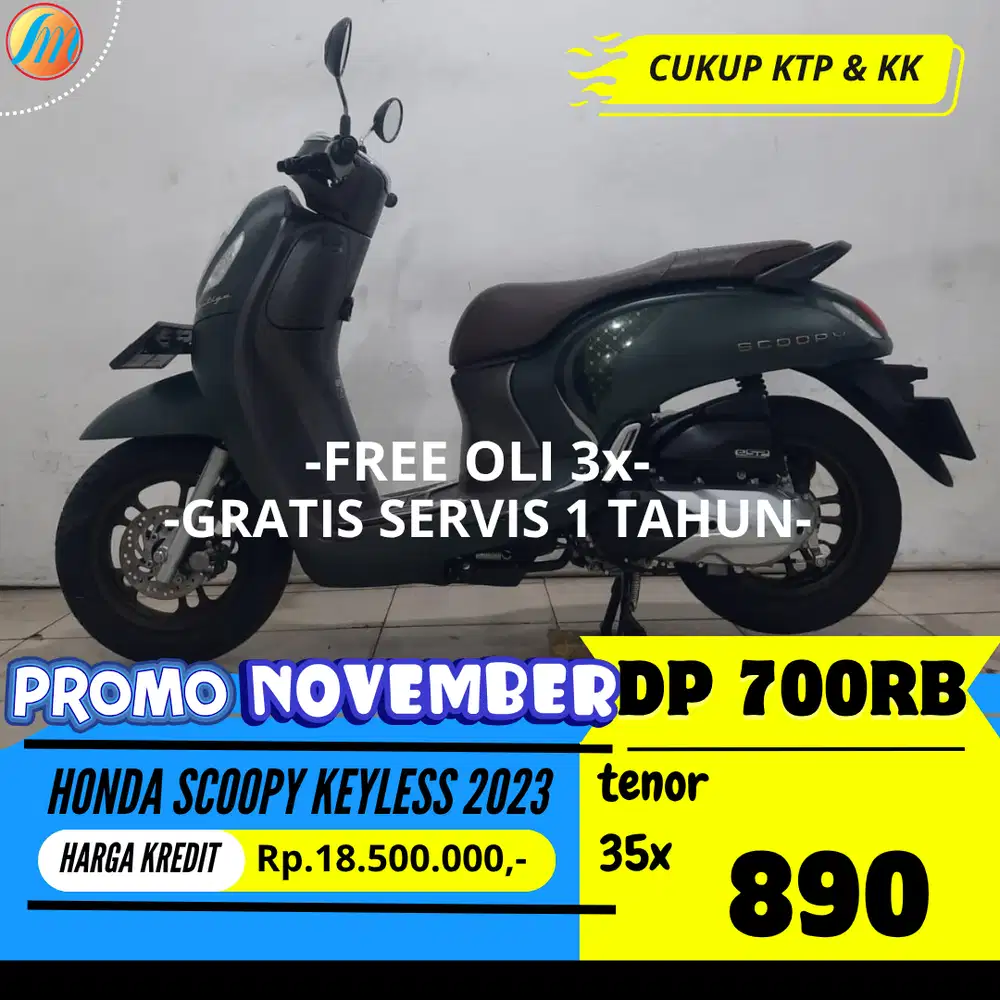 DP PROMO 700RIBU HONDA SCOOPY KEYLESS 2023 ANGSURAN SANGAT RINGAN