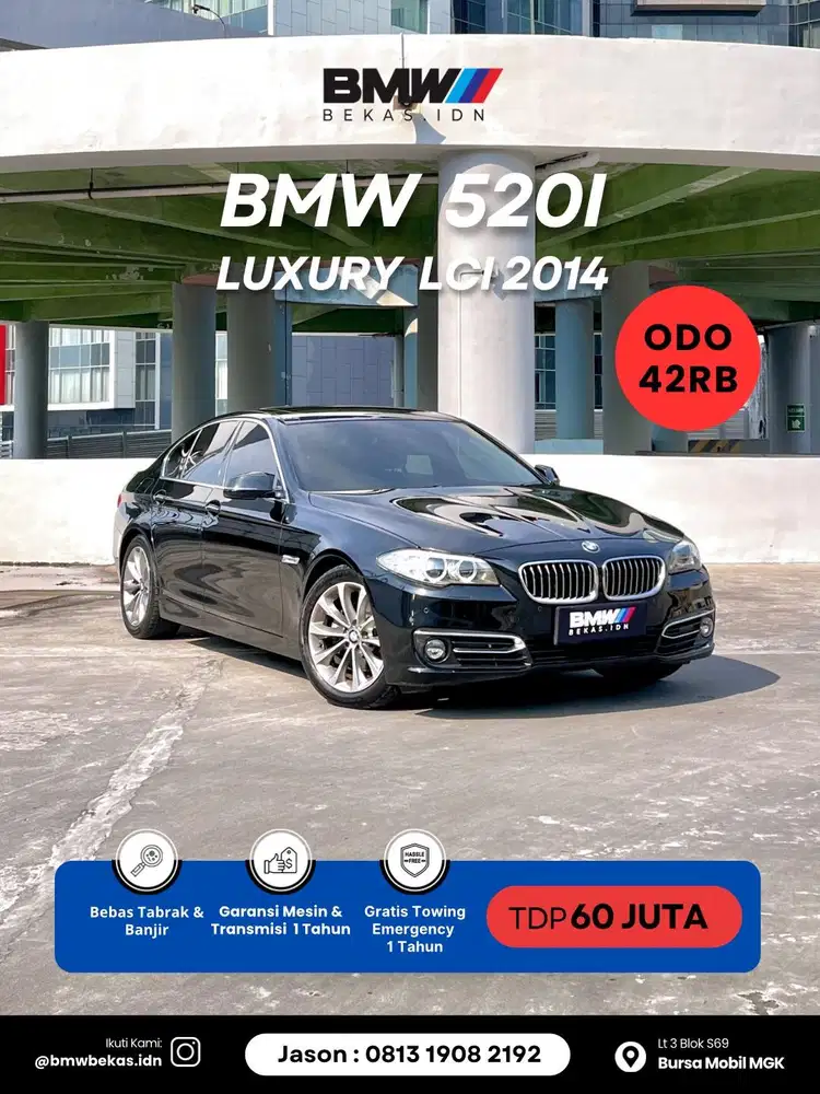 Low odo43rb BMW 520i 2014 LCI Luxury