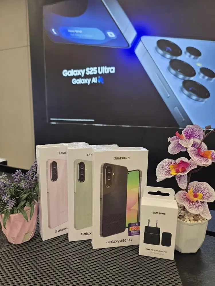Samsung A56 Free Adaptor 25w, Promo Cicilan Dp 0 Admin 0 Syarat KTP
