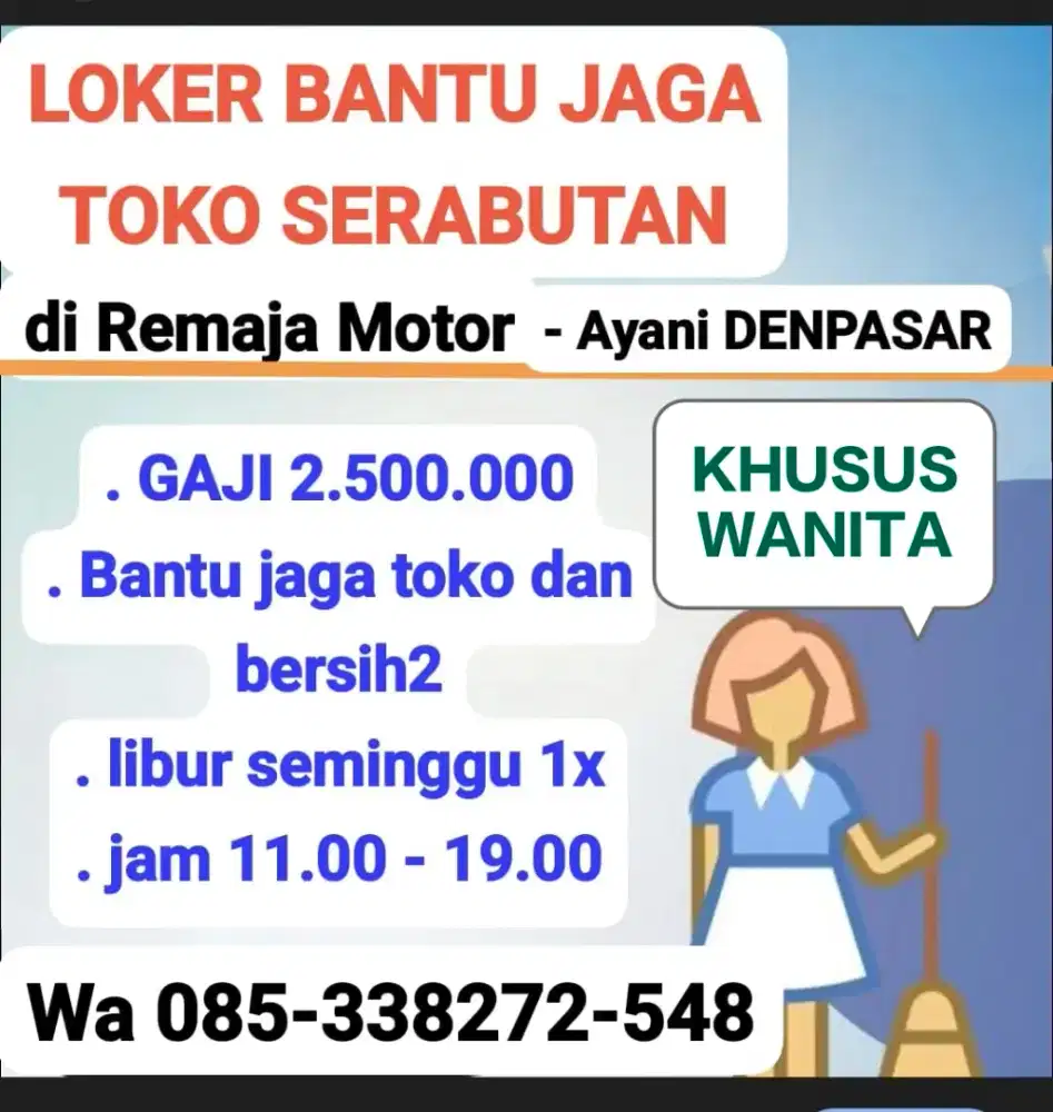 SERABUTAN jaga Toko Remaja Motor Ayani utara Denpasar