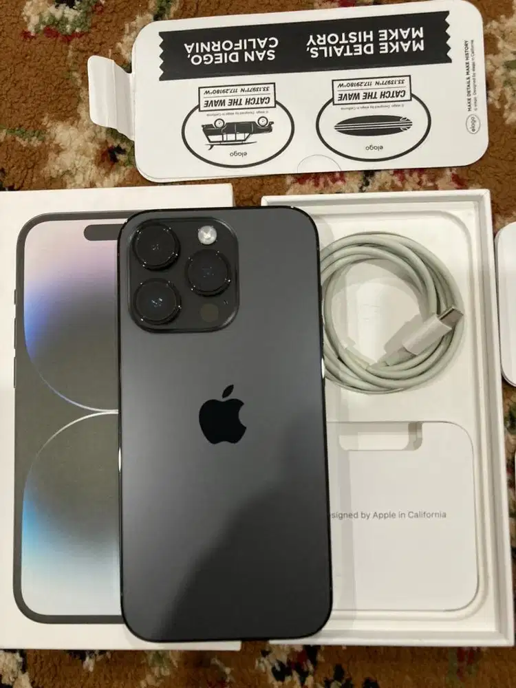 Dijual iphone 14 pro 256 black ibox mulus total