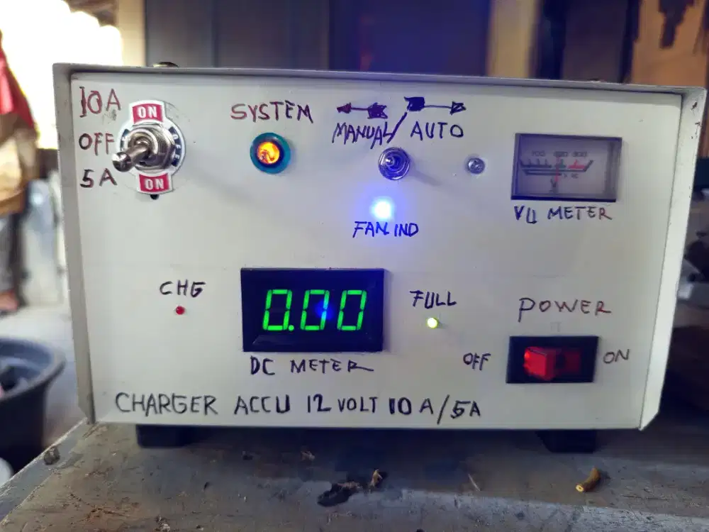 Cas aki rakitan trapo besar bisa 10 A atau 5A automatic