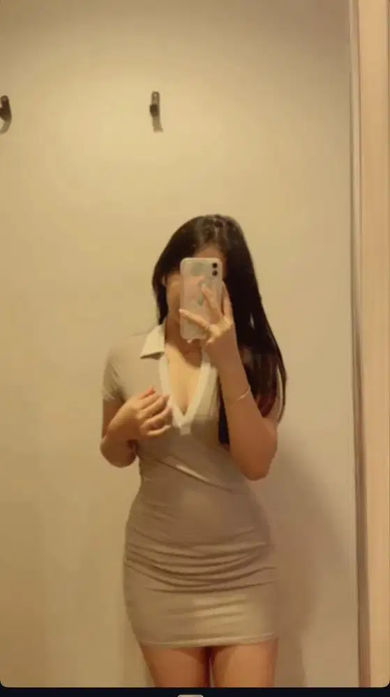 H&M Casual Shirt dress Wanita tan