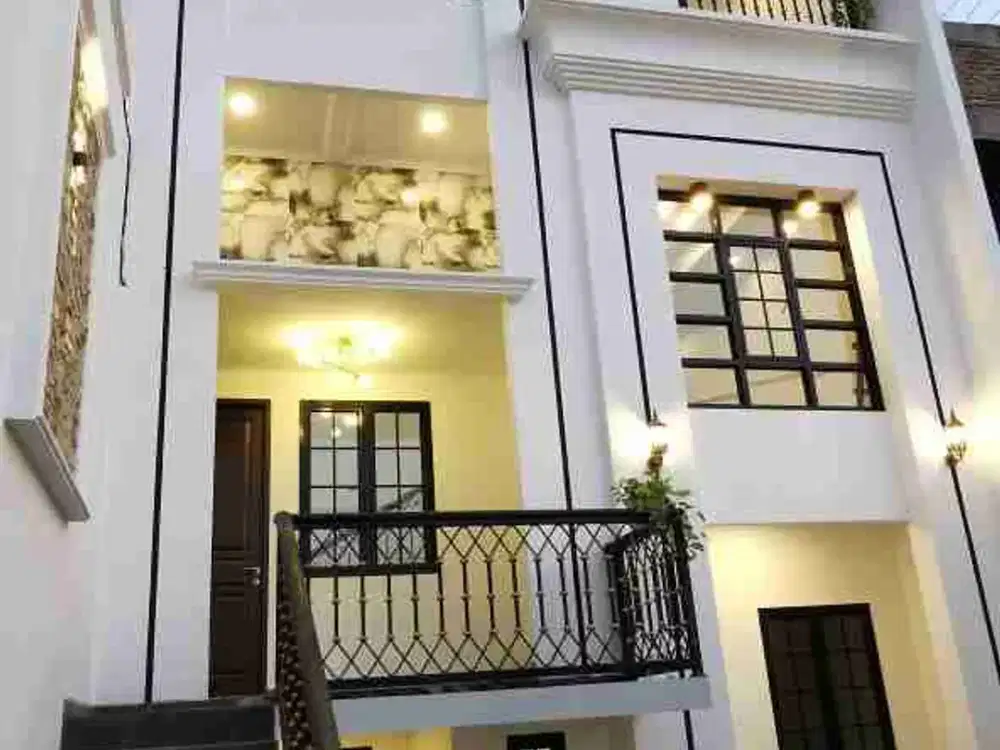 Eksklusif! 3 Lantai Cantik Depok Dekat Gerbang Tol Limo (Bonus Lengkap!)