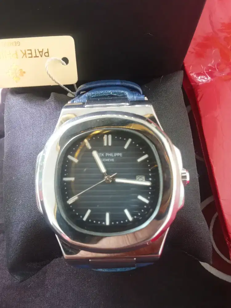 Patek Philippe tali kulit premium