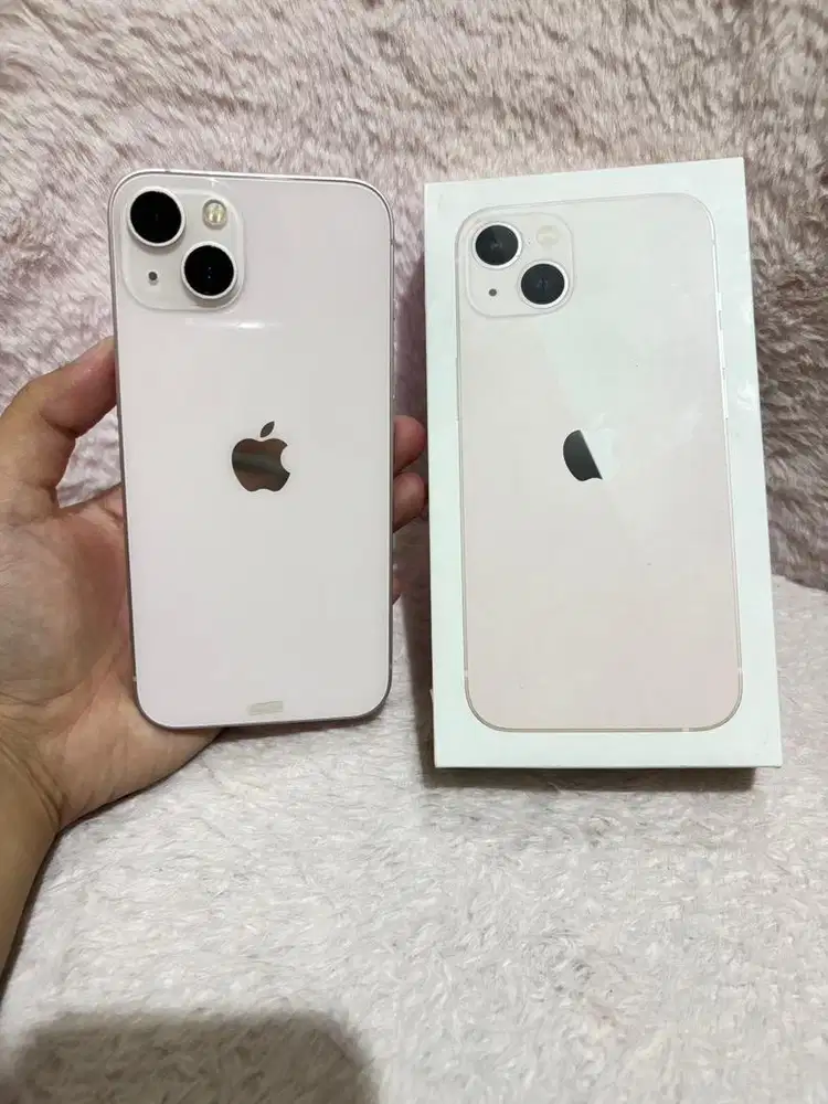 iphone 13 pink 128GB , resmi fullset