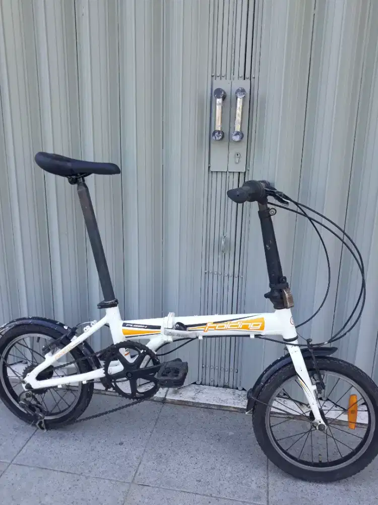 Sepeda lipat folding flash batang alumunium alloy uk 16 inch