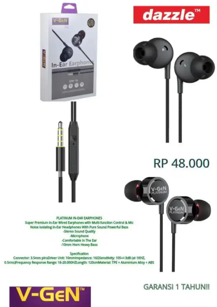 Vgen earphone EPW-04