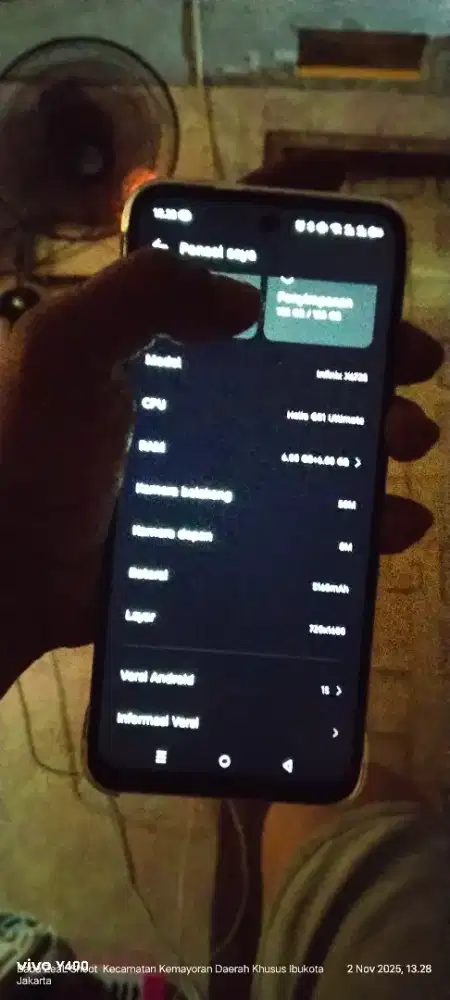 Infinix hot 60i 6+6 128 garansi resmi
