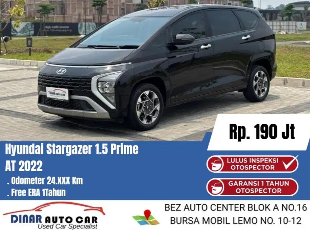 (24Rb) Hyundai Stargazer Prime 2022 Matic Warenty On 25Jt *Dinar Auto*