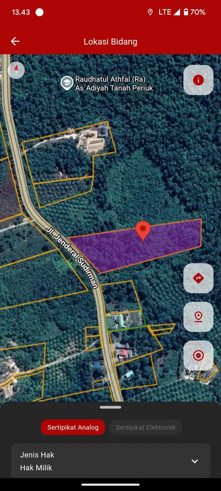 DIJUAL TANAH STRATEGIS SHM - DEPAN JALAN UTAMA TRANS KALIMANTAN