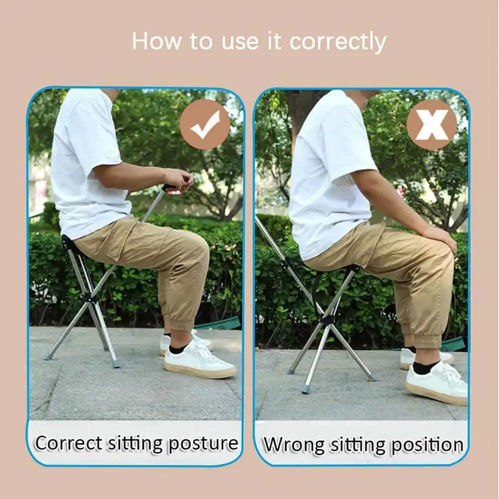 tongkat jalan kursi lipat