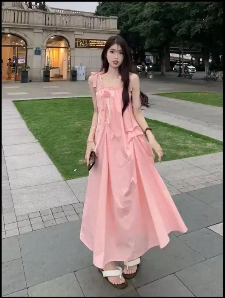 Gaun Rok Panjang Wanita - Barang Impor