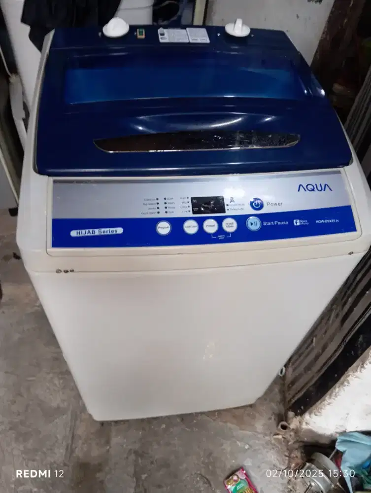 mesin cuci Aqua top loading manual