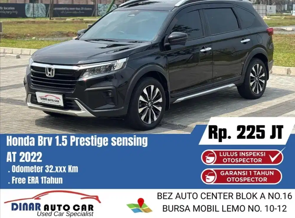 (30jt) BRV Prestige Sensing 2022 Matic Km 32Rb Warenty 1Th *Dinar Auto