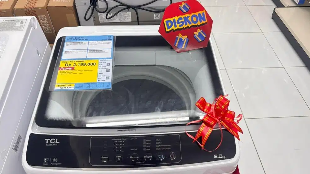 MESIN CUCI TCL 8KG BISA CICILAN PAKAI HOME CREDIT