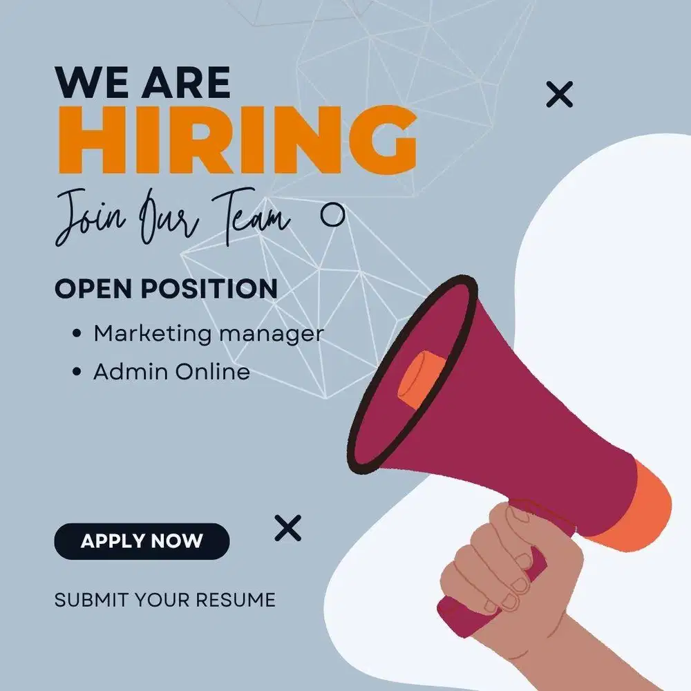 Dibuka Lowongan Marketing Manager, Graphic Designer, & Admin Online –