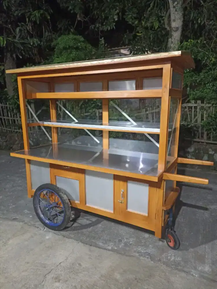 Gerobak Angkringan Bakso Mie Ayam PeceL Bubur Sate Martabak Ronde dlL